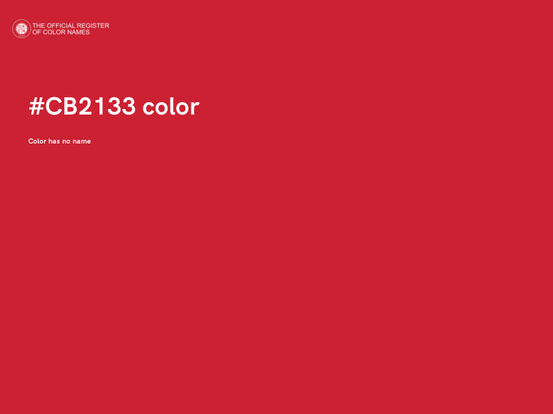 #CB2133 color image