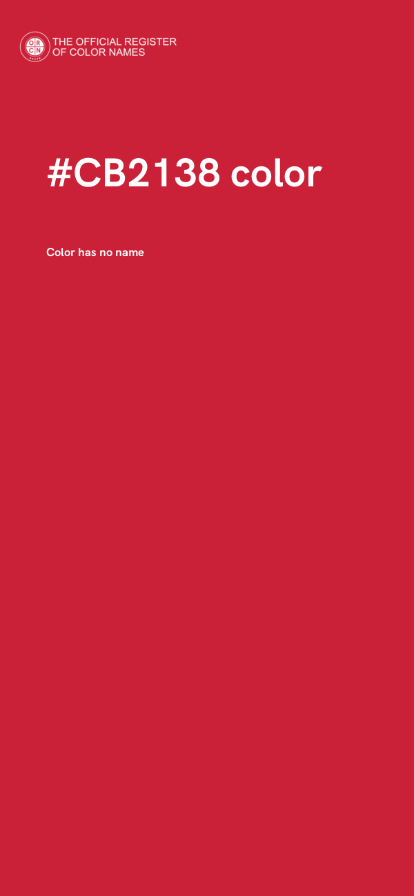 #CB2138 color image