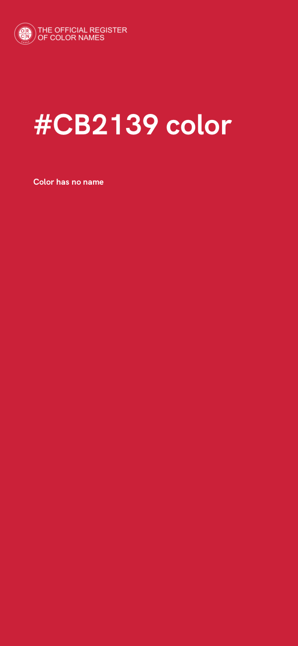 #CB2139 color image