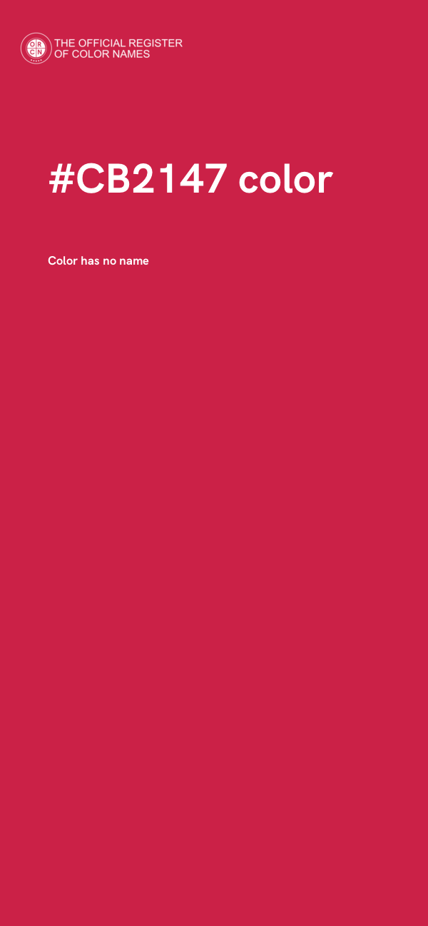 #CB2147 color image