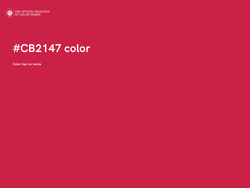 #CB2147 color image