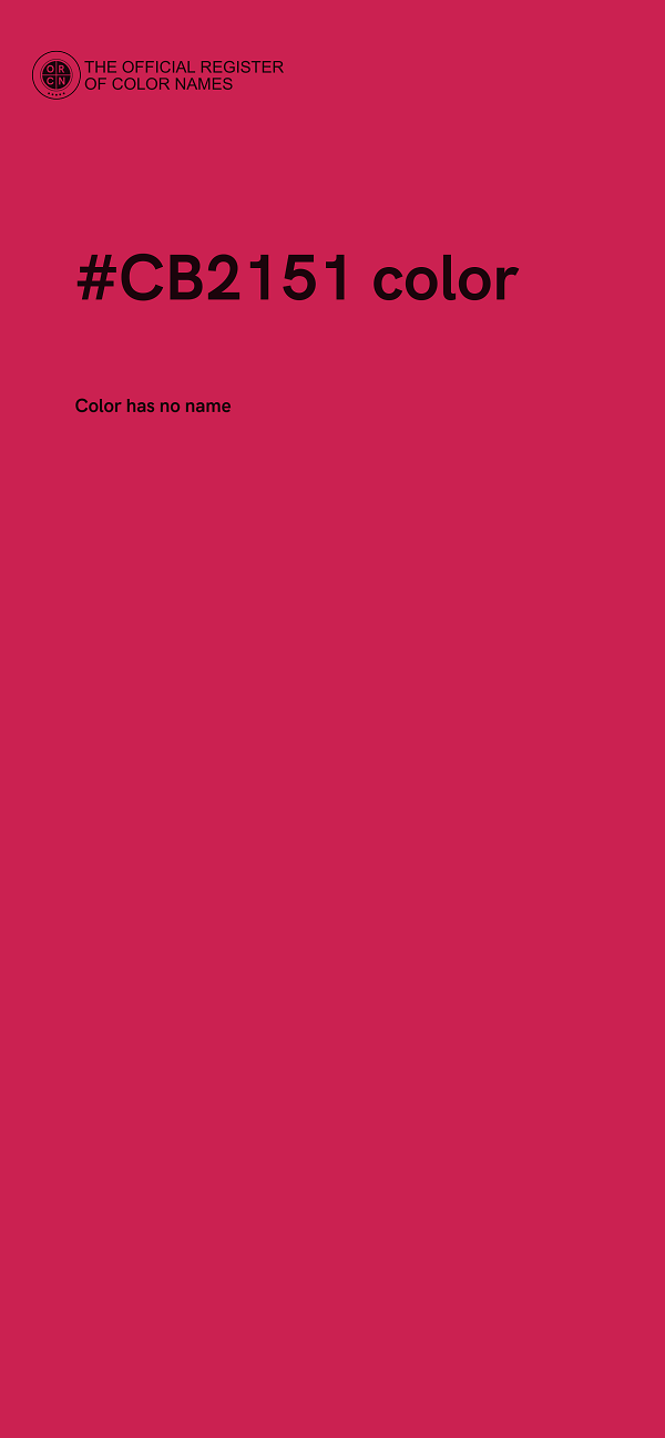 #CB2151 color image