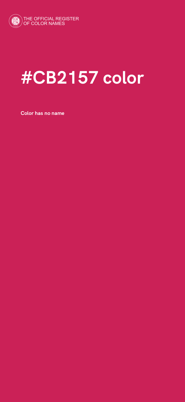 #CB2157 color image