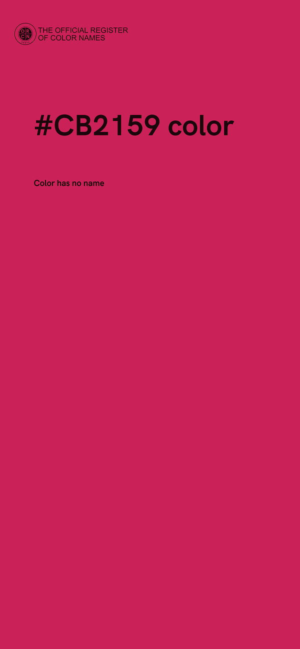 #CB2159 color image