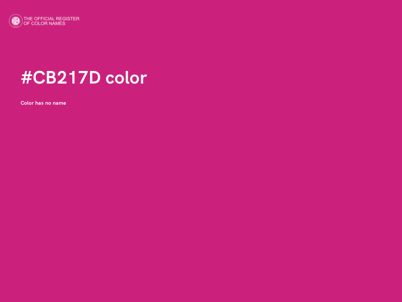 #CB217D color image