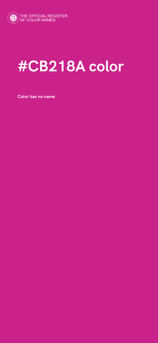 #CB218A color image