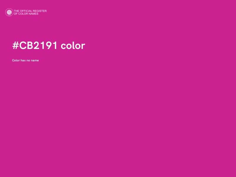 #CB2191 color image