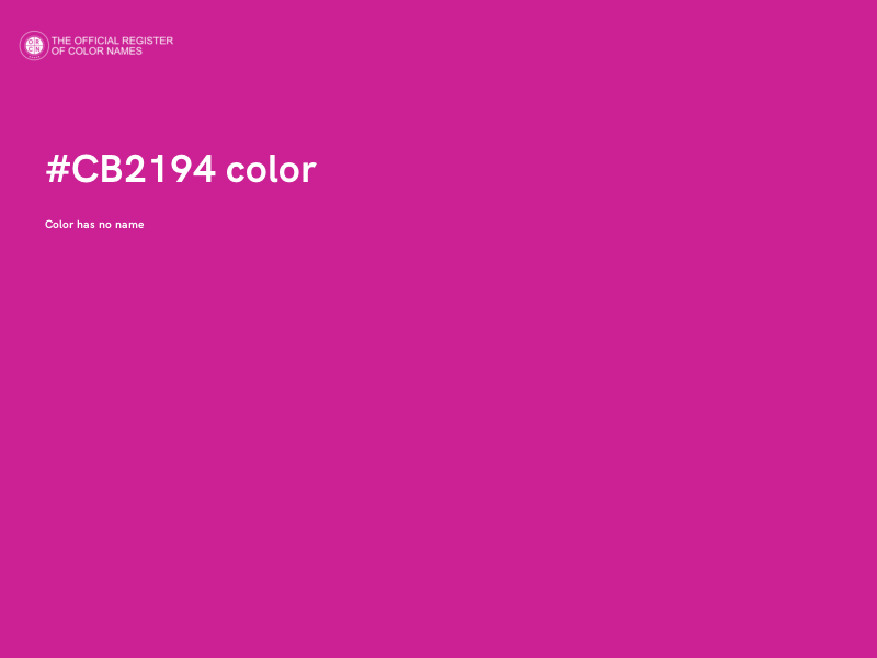 #CB2194 color image