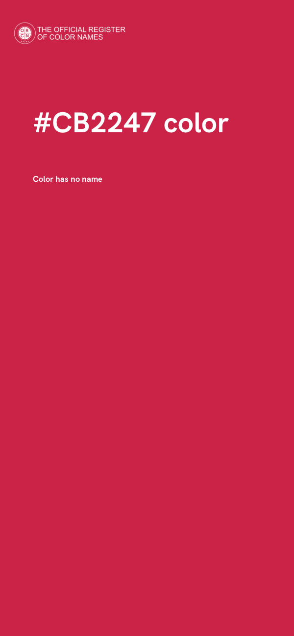 #CB2247 color image