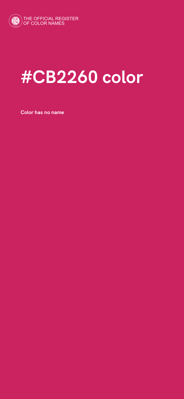 #CB2260 color image