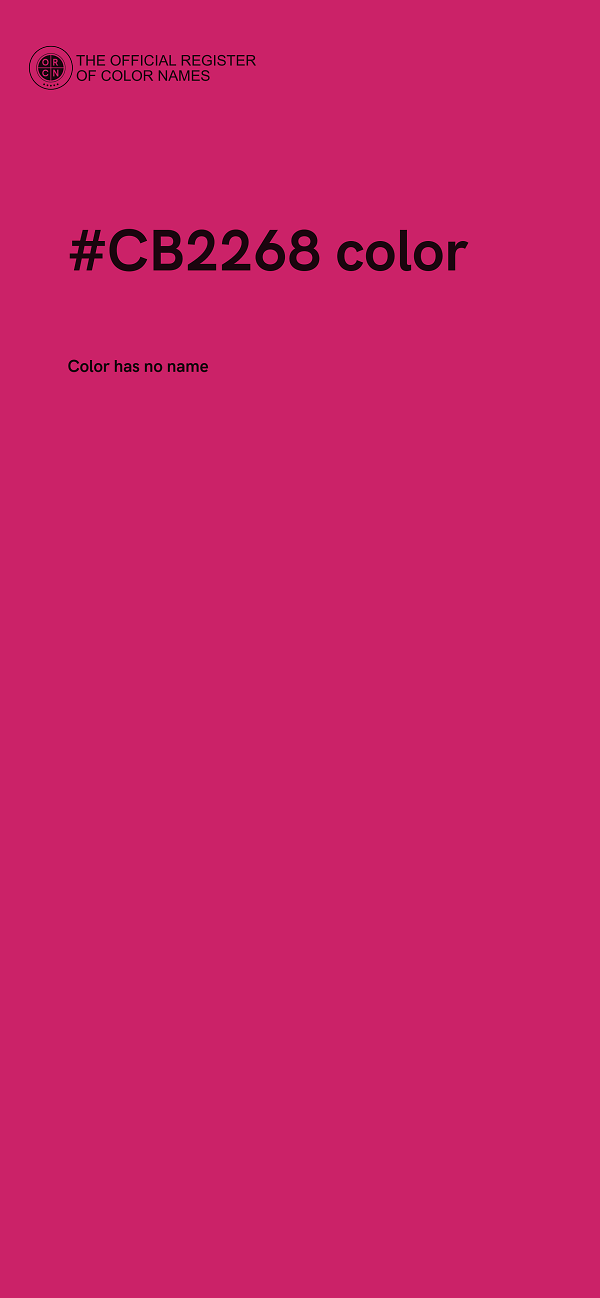 #CB2268 color image
