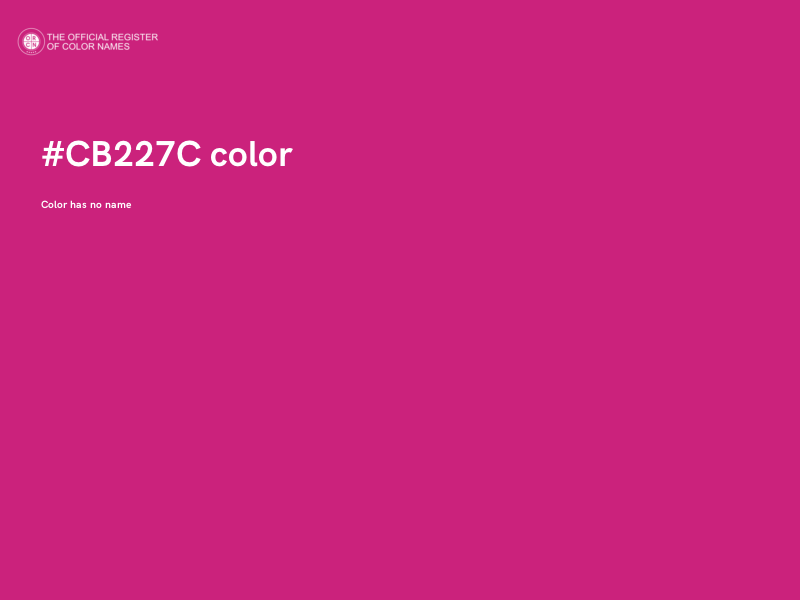#CB227C color image