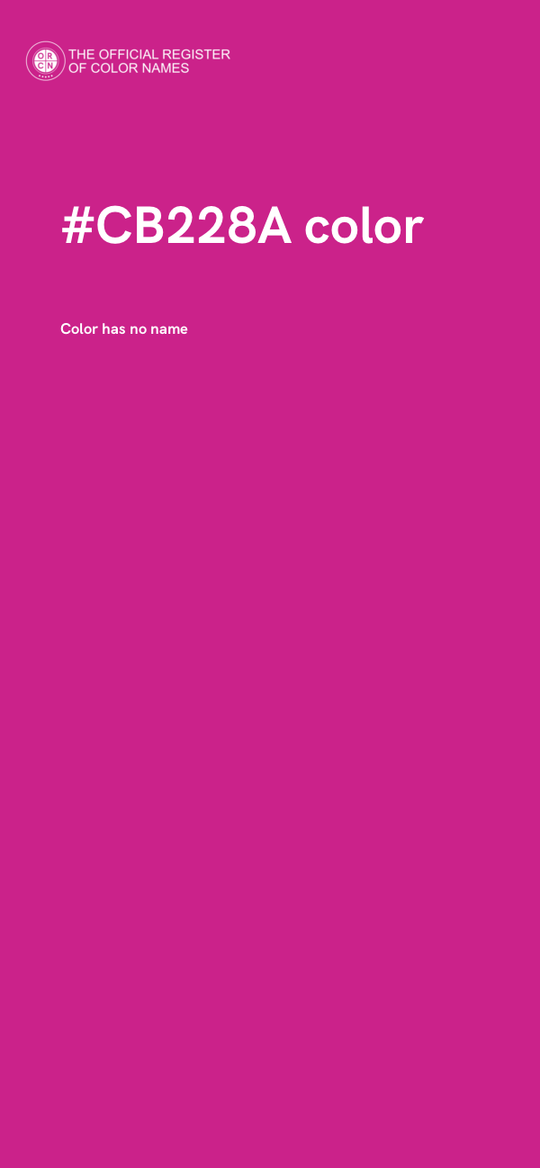 #CB228A color image