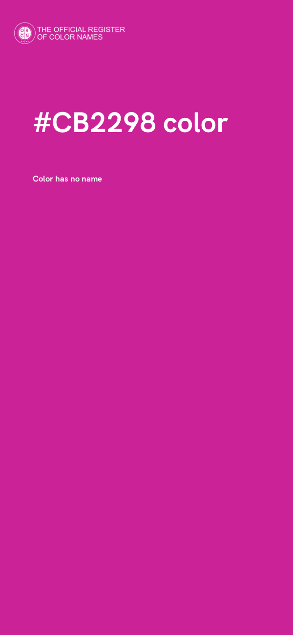 #CB2298 color image
