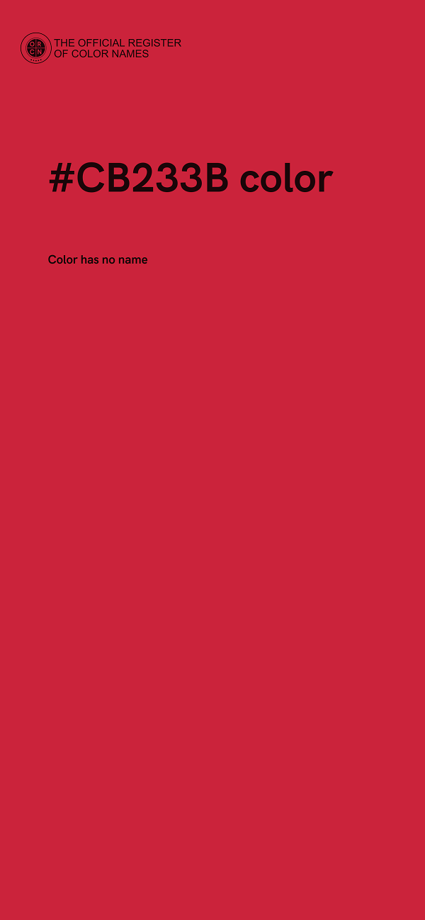 #CB233B color image