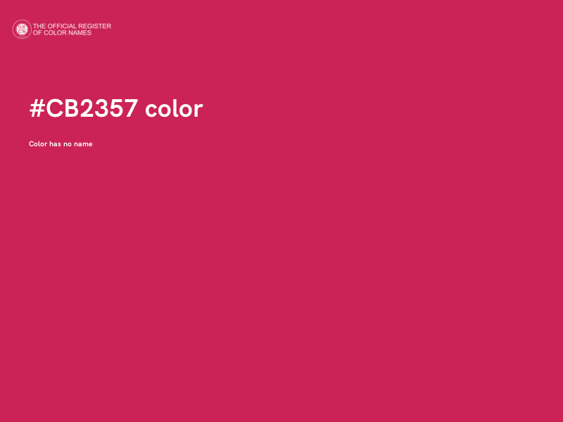 #CB2357 color image