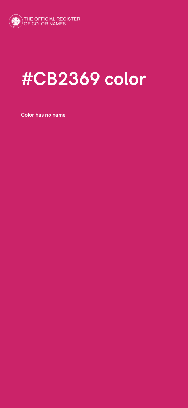 #CB2369 color image