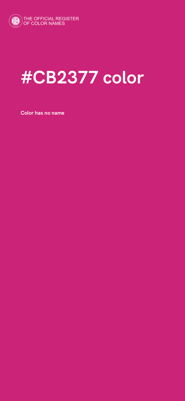 #CB2377 color image