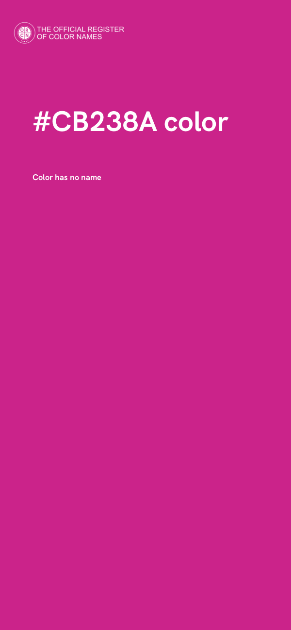 #CB238A color image