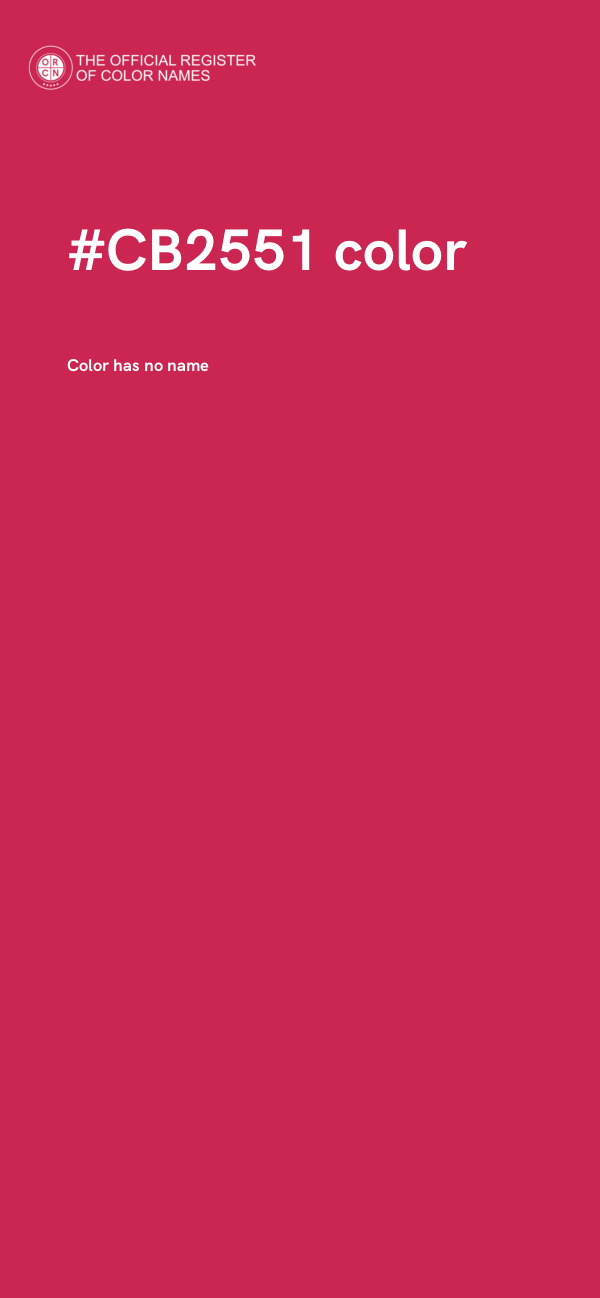 #CB2551 color image