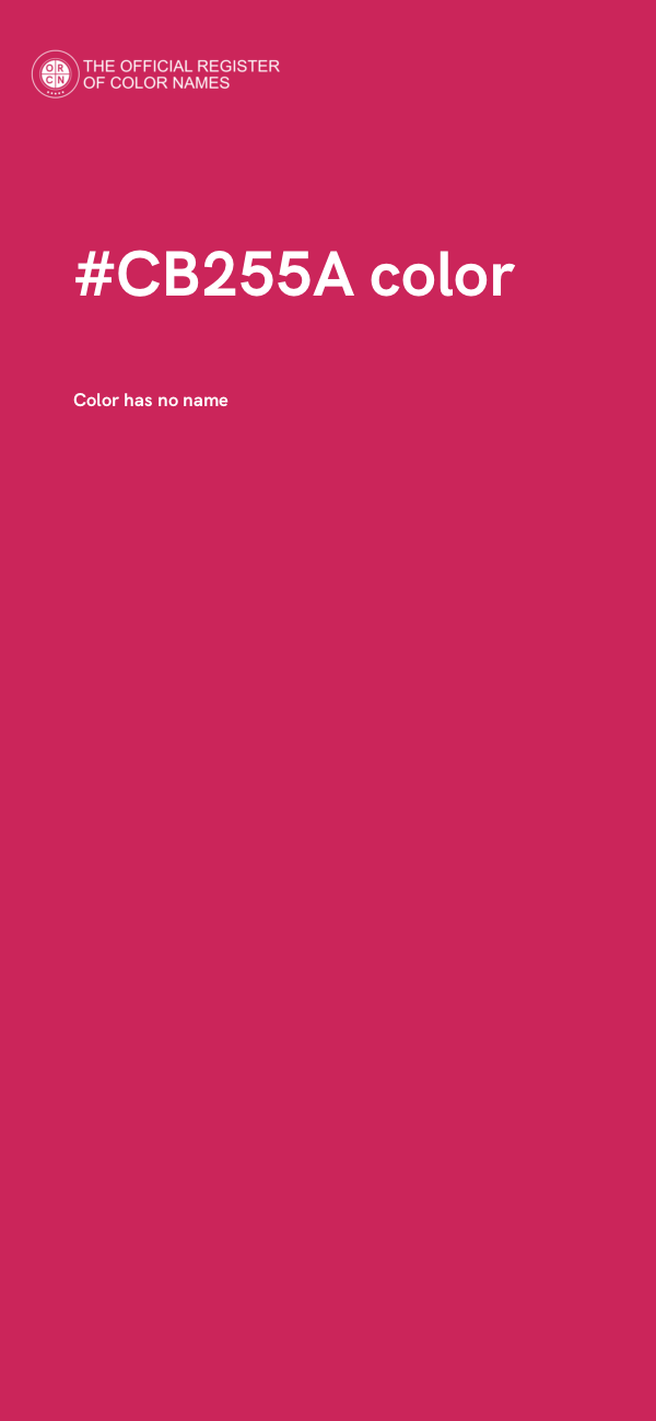 #CB255A color image