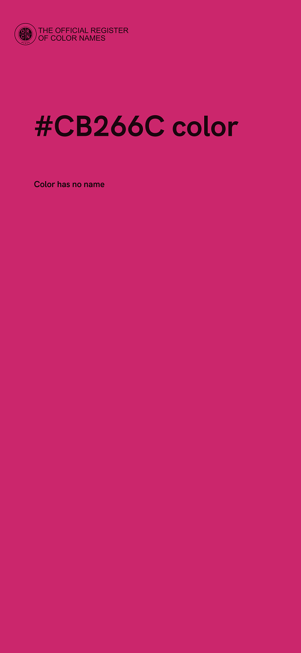 #CB266C color image