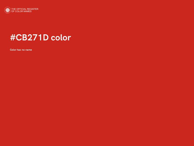 #CB271D color image