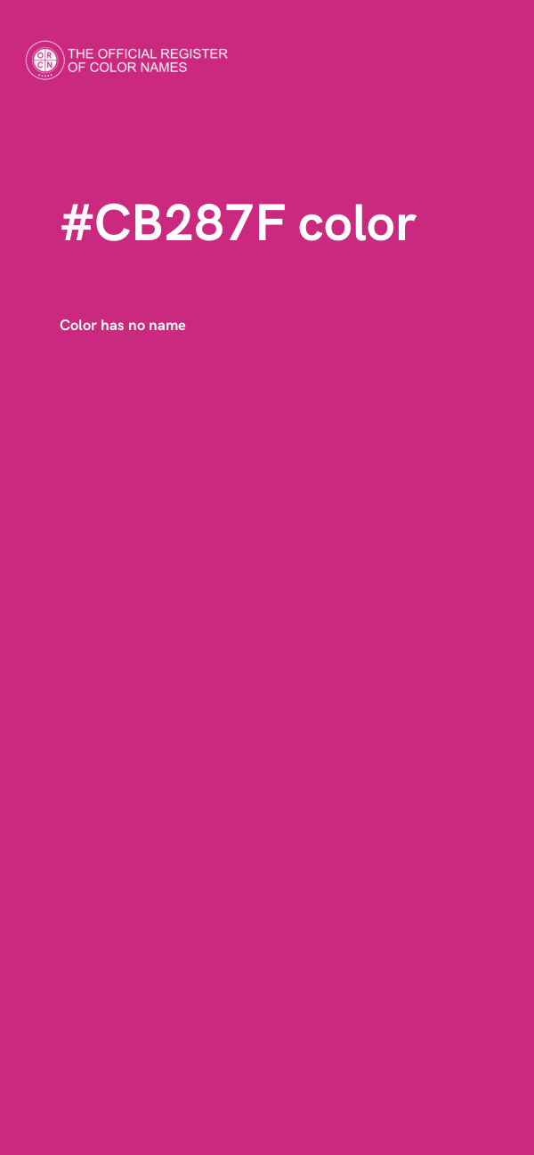 #CB287F color image