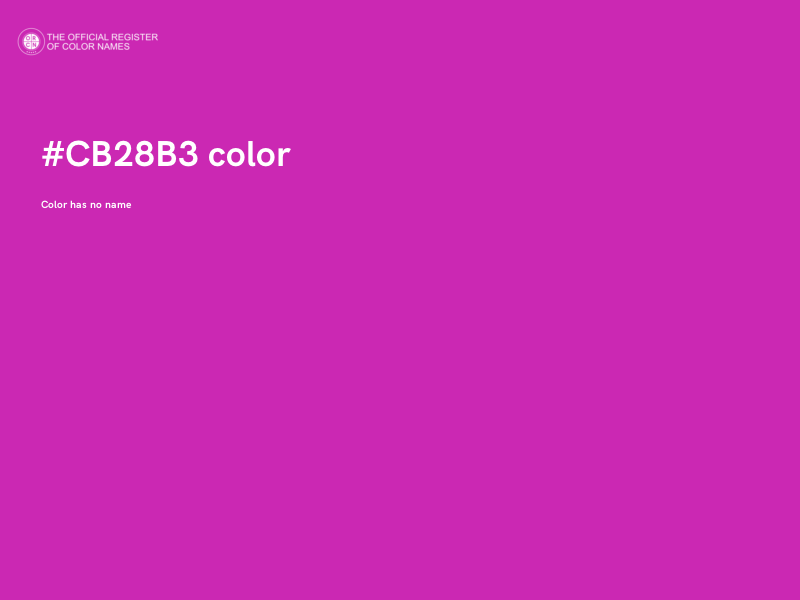 #CB28B3 color image
