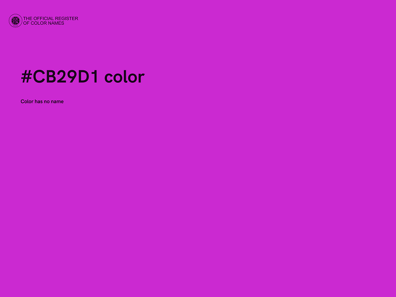 #CB29D1 color image