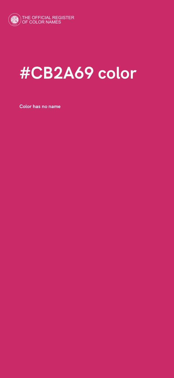 #CB2A69 color image