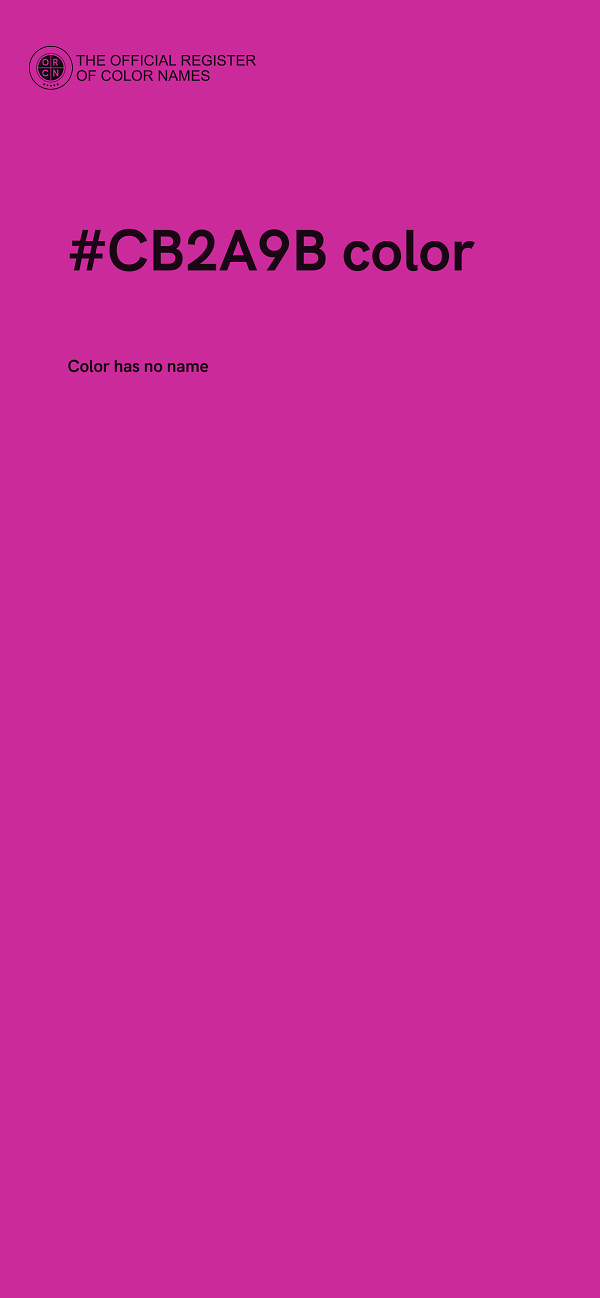 #CB2A9B color image