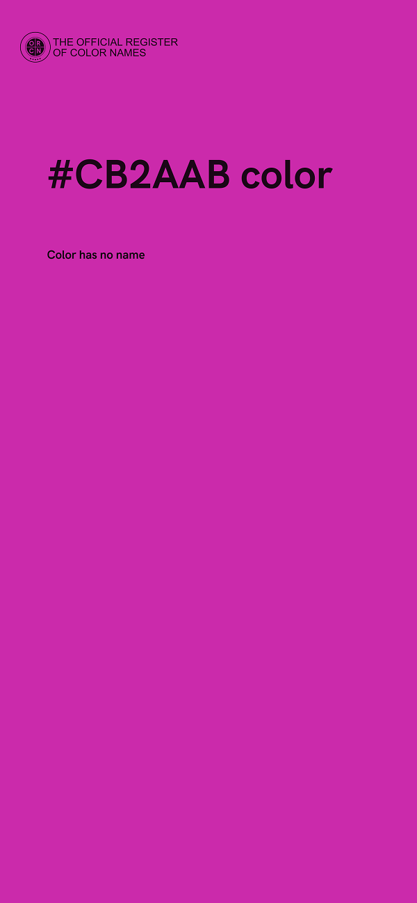 #CB2AAB color image