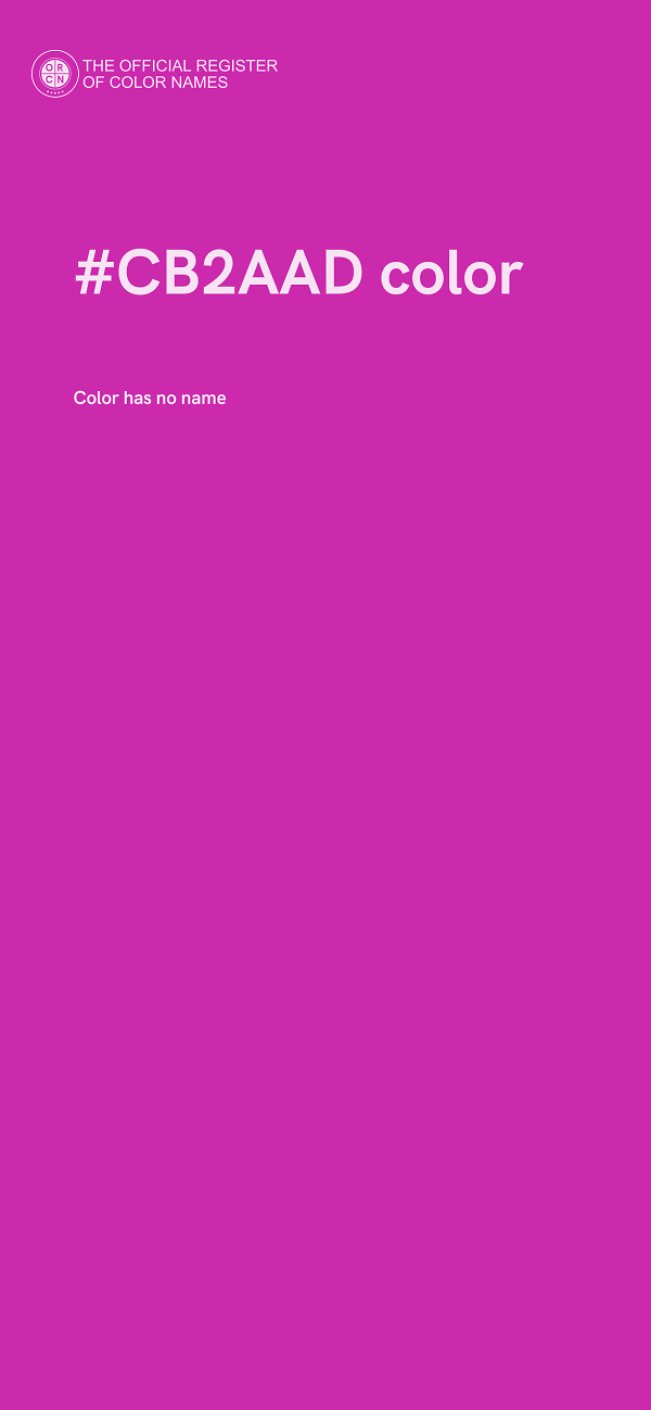 #CB2AAD color image