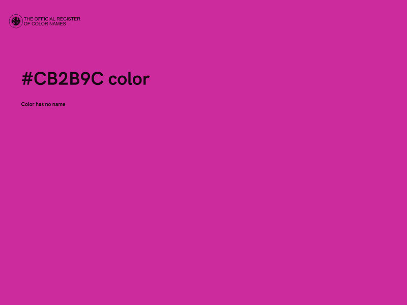 #CB2B9C color image