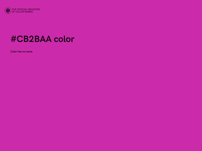 #CB2BAA color image