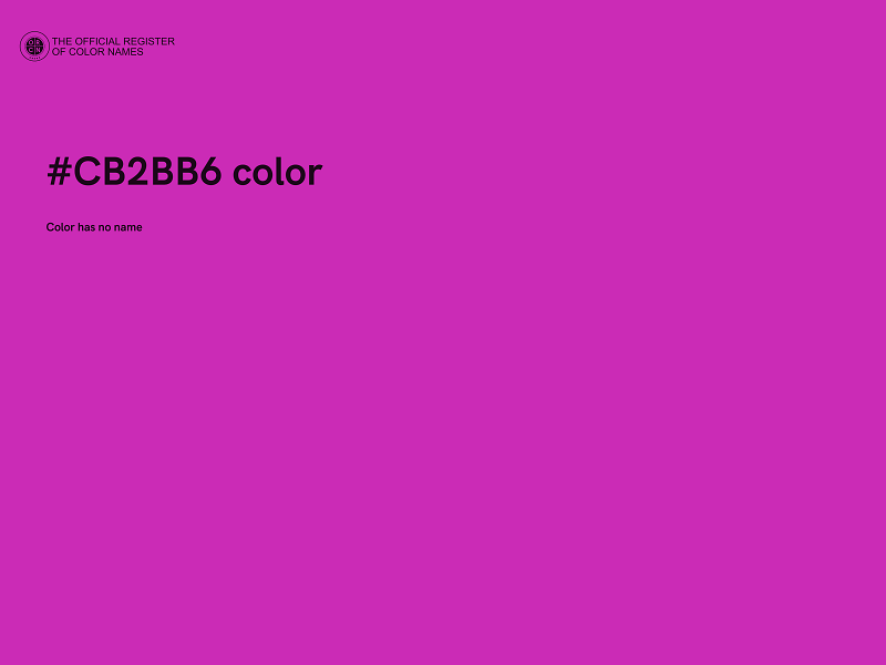 #CB2BB6 color image