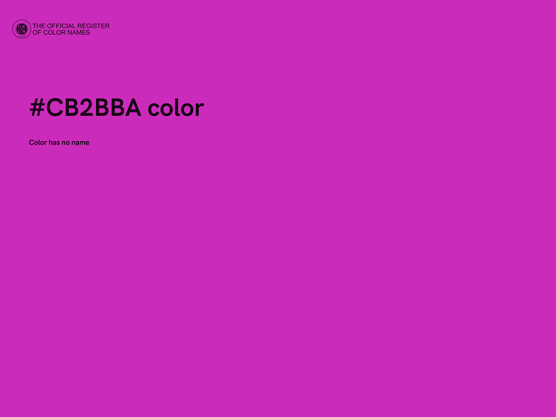 #CB2BBA color image