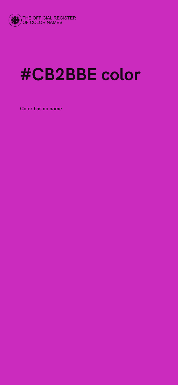 #CB2BBE color image