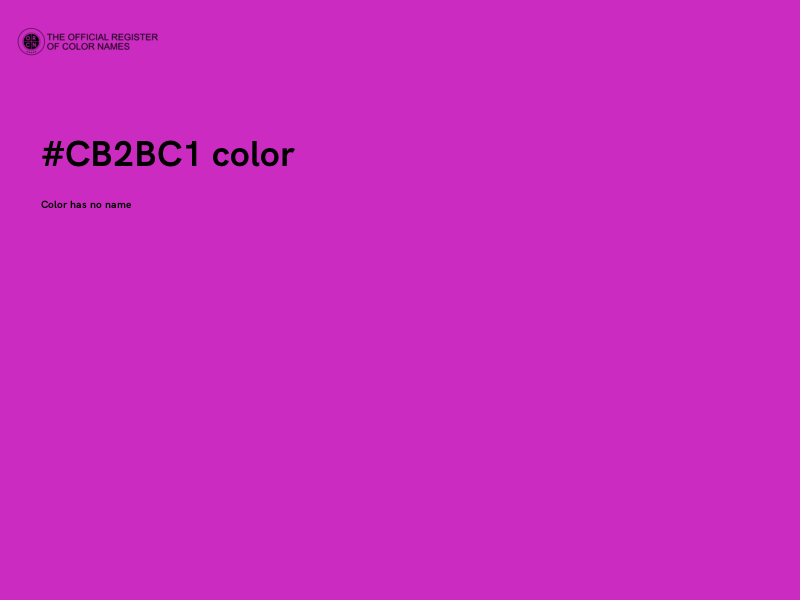 #CB2BC1 color image