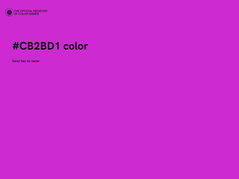#CB2BD1 color image