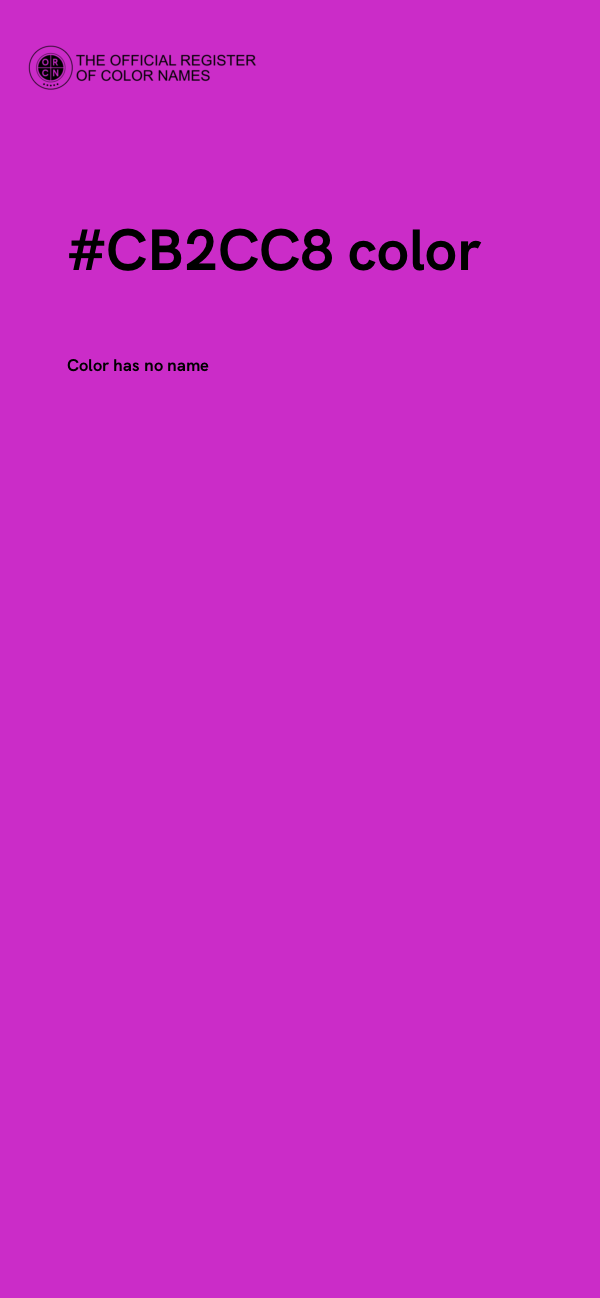 #CB2CC8 color image