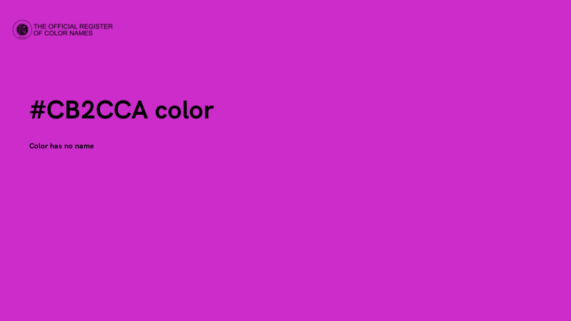 #CB2CCA color image