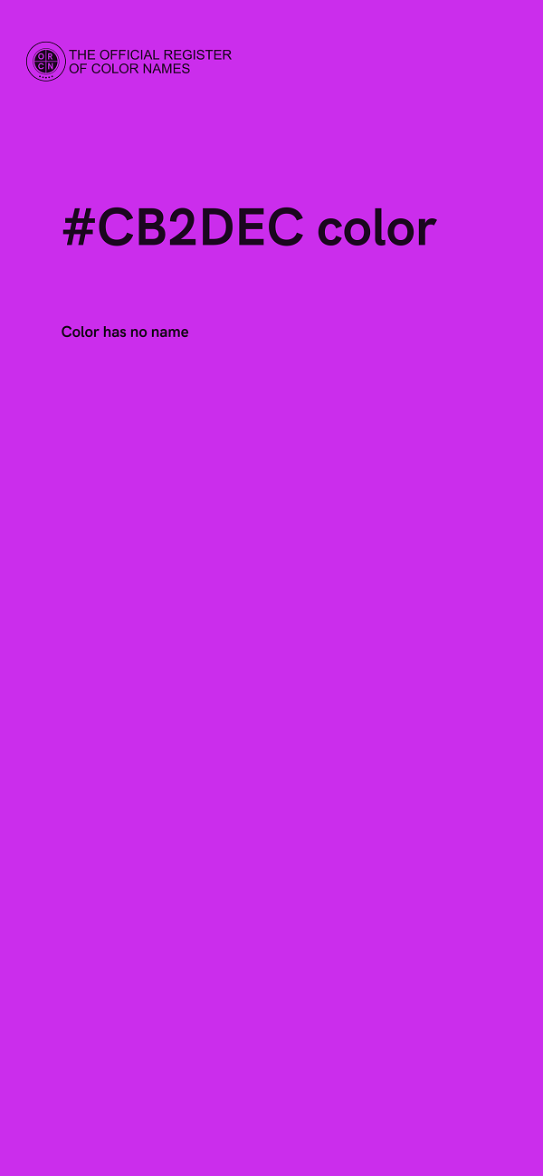 #CB2DEC color image