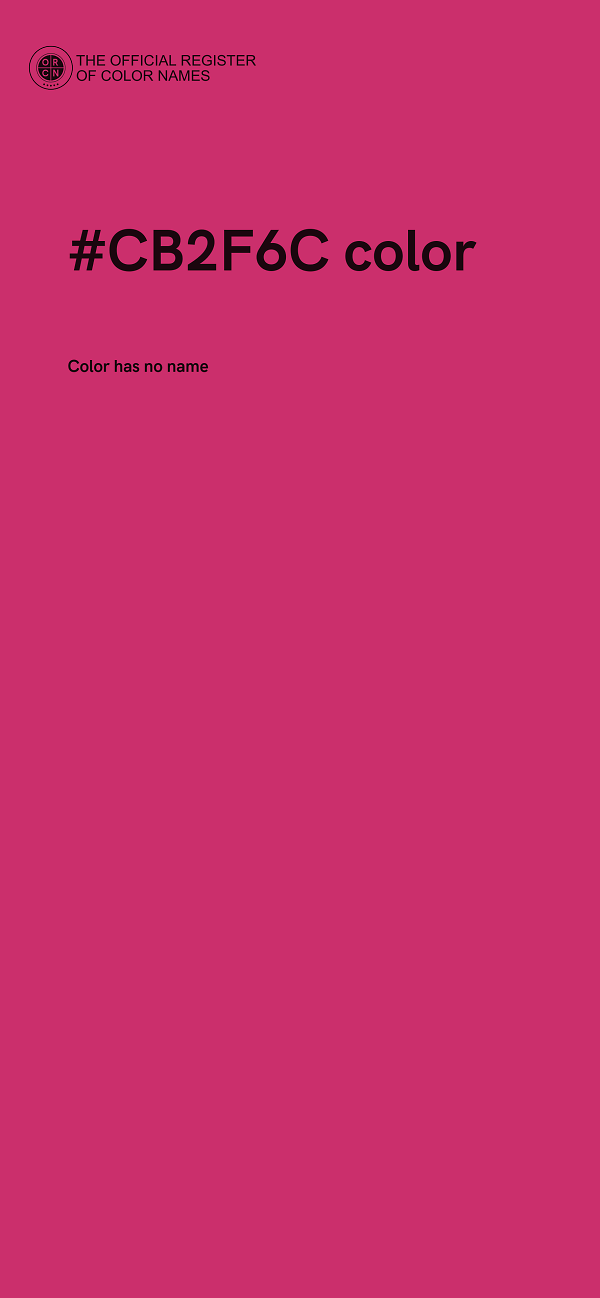 #CB2F6C color image
