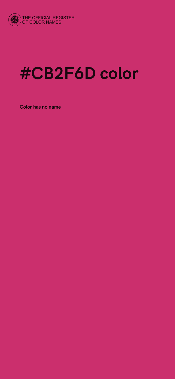 #CB2F6D color image