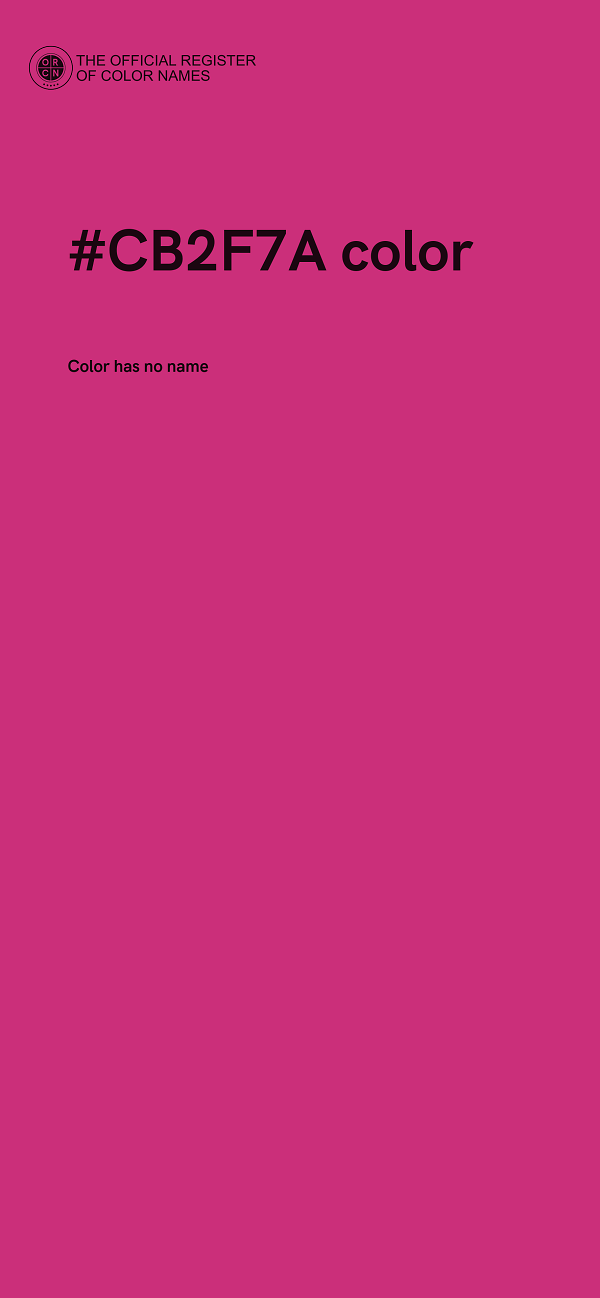 #CB2F7A color image