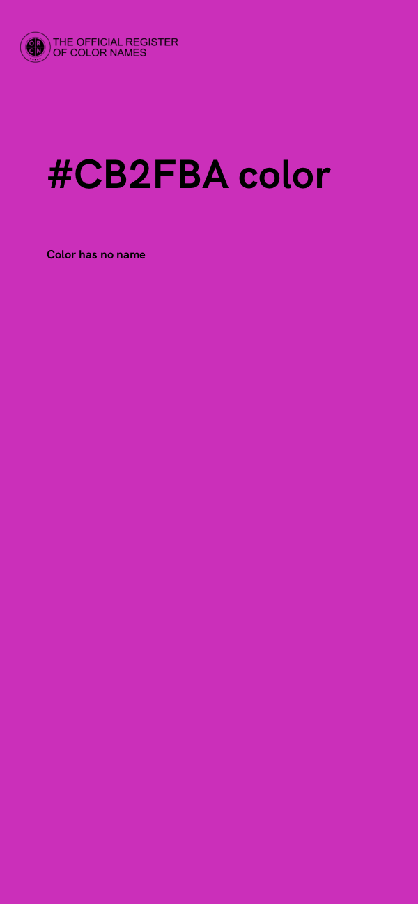 #CB2FBA color image
