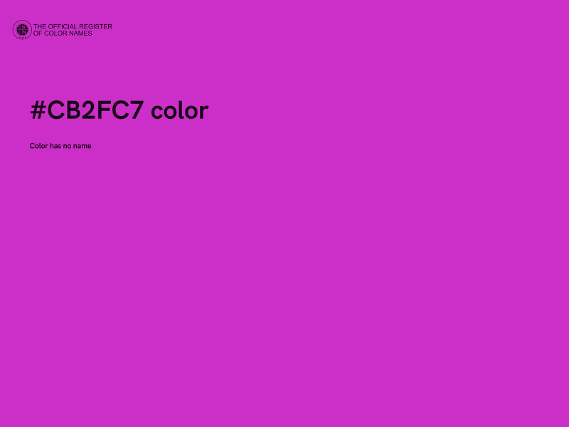 #CB2FC7 color image