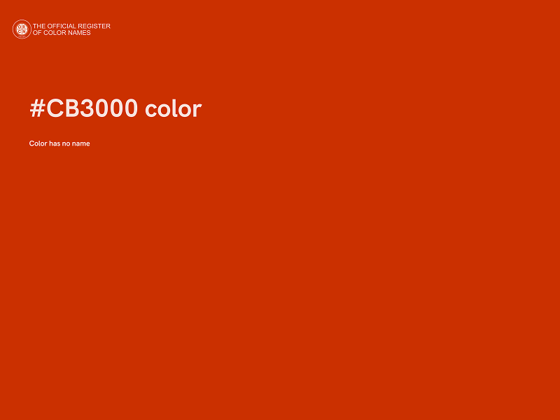 #CB3000 color image